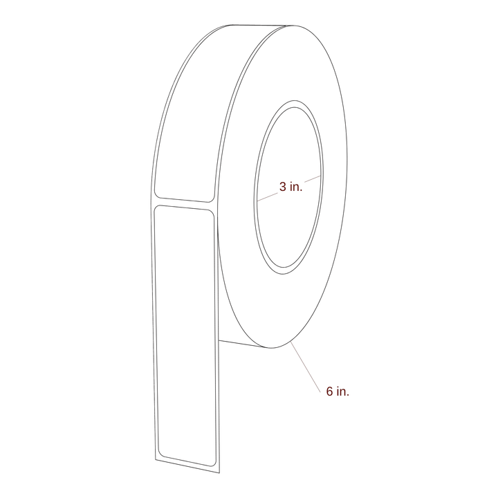 1.125" x 4.4375" Inkjet Label Rolls | Fits Epson ColorWorks & Primera