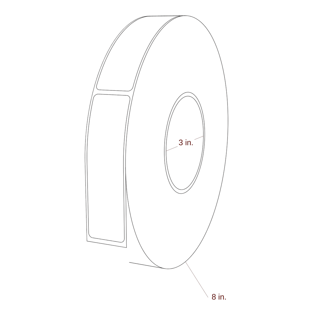1.125" x 4" Inkjet Label Rolls | Fits Epson ColorWorks & Primera