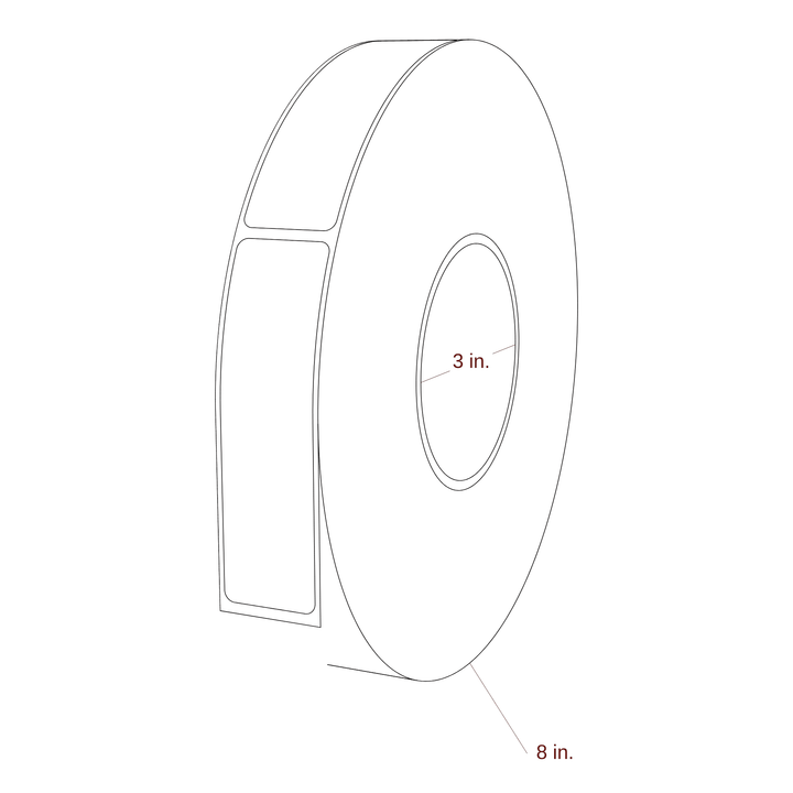 1.125" x 4" Inkjet Label Rolls | Fits Epson ColorWorks & Primera