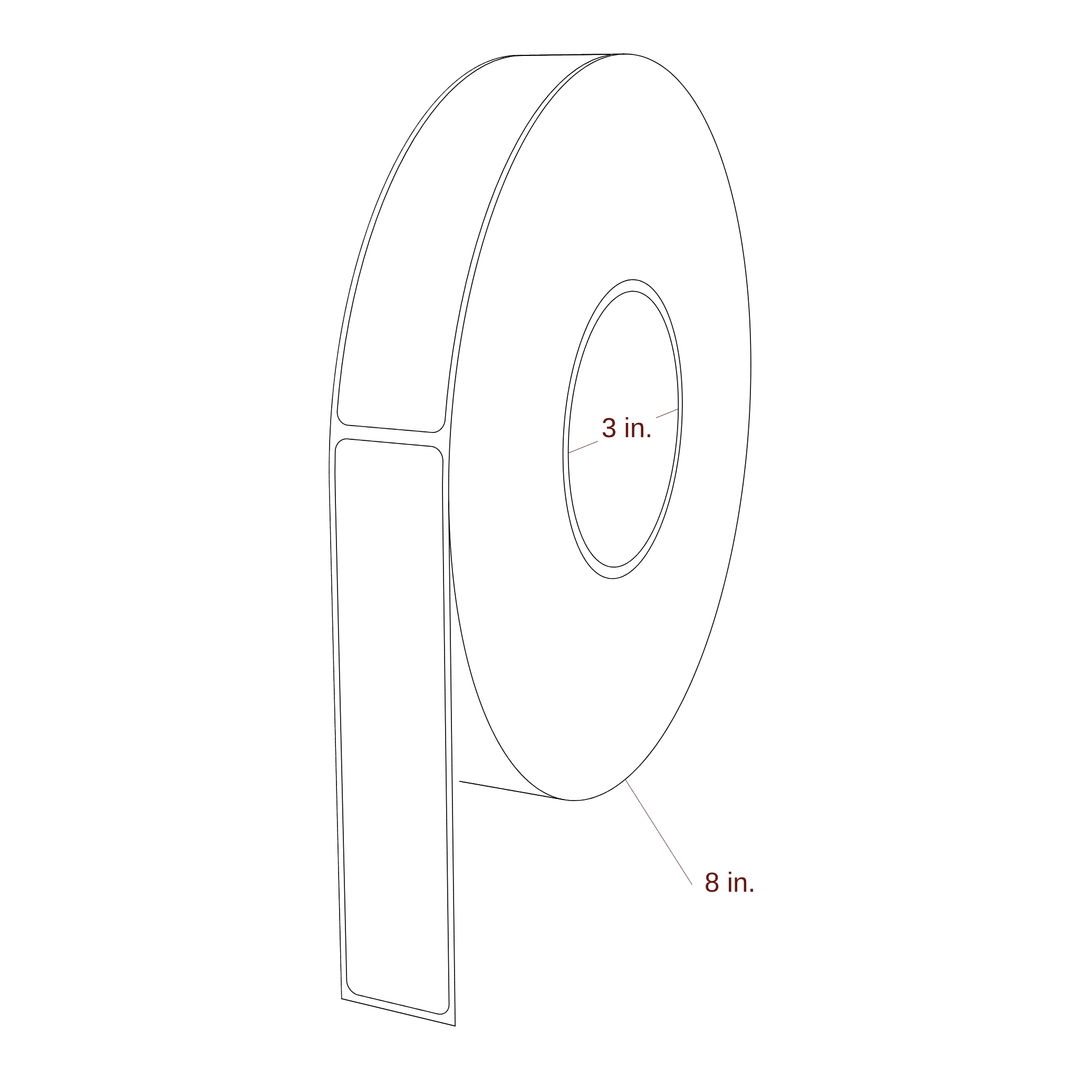 1.125" x 5.4375" Inkjet Label Rolls | Fits Epson ColorWorks & Primera