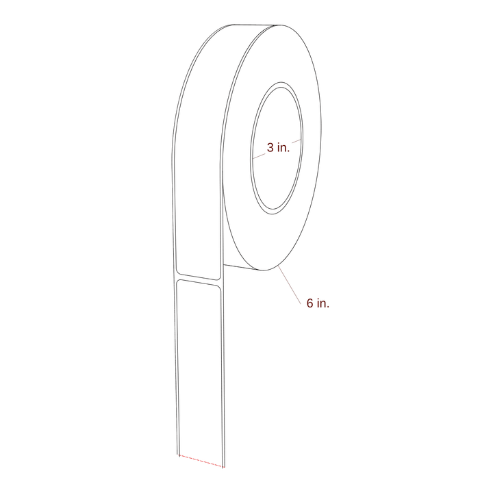 1.125" x 7.125" Inkjet Label Rolls | Fits Epson ColorWorks & Primera