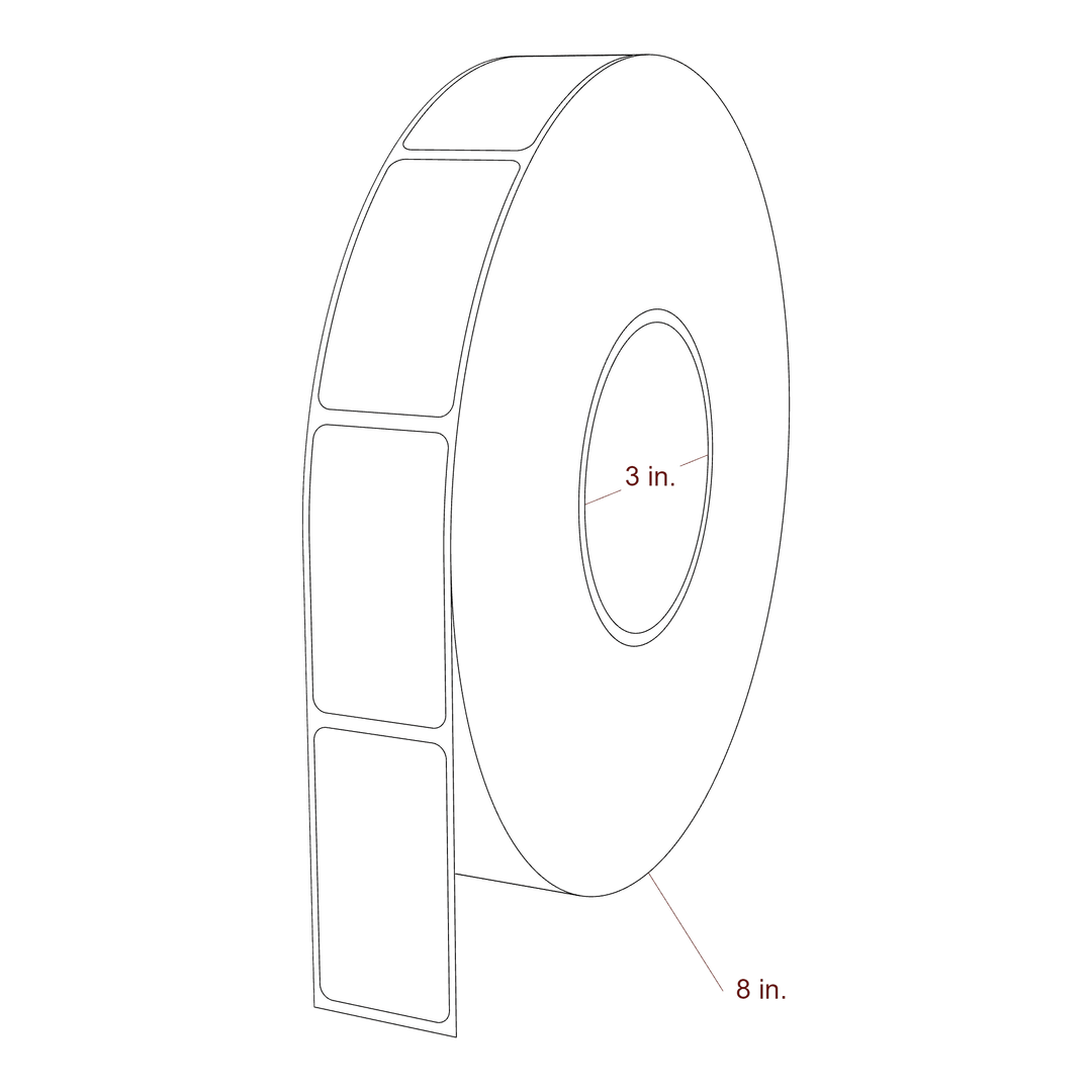1.25" x 2.4" Inkjet Label Rolls | Fits Epson ColorWorks