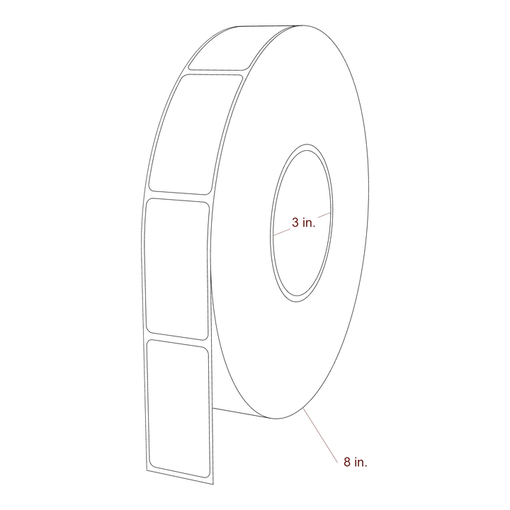 1.25" x 2.4" Inkjet Label Rolls | Fits Epson ColorWorks