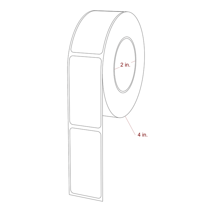 1.25" x 2.5" Inkjet Label Rolls | Fits Epson ColorWorks & Primera