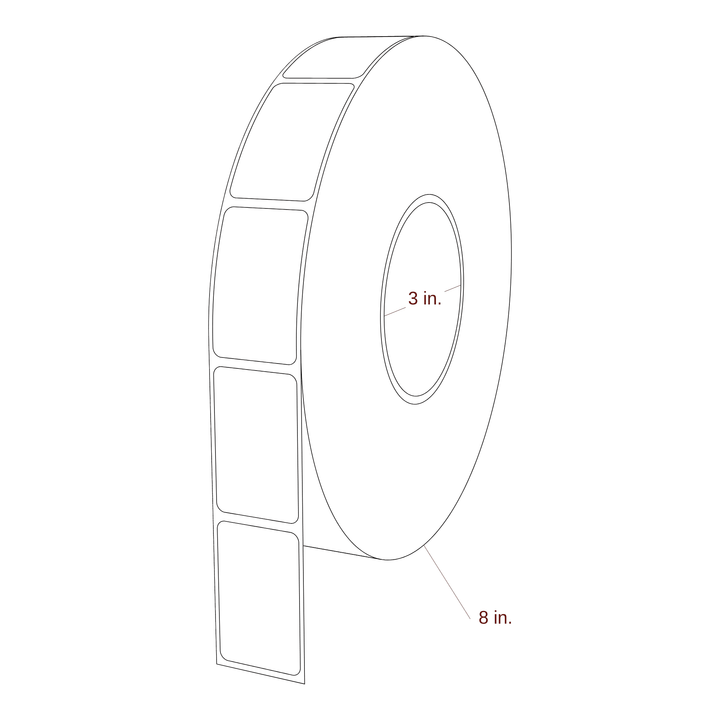 1.25" x 2" Inkjet Label Rolls | Fits Epson ColorWorks & Primera