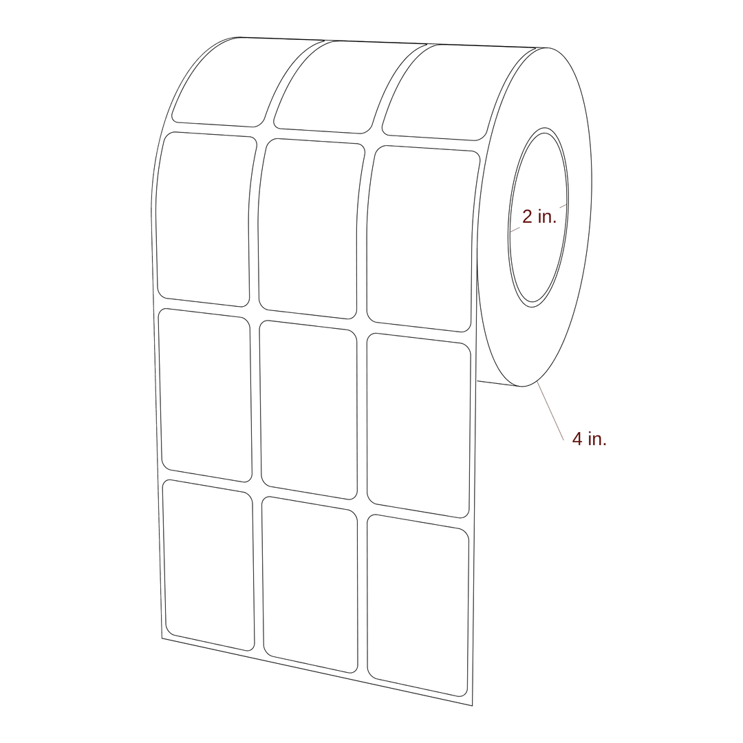 1.25" x 2" Inkjet Label Rolls | 3-Up | Fits Epson ColorWorks & Primera