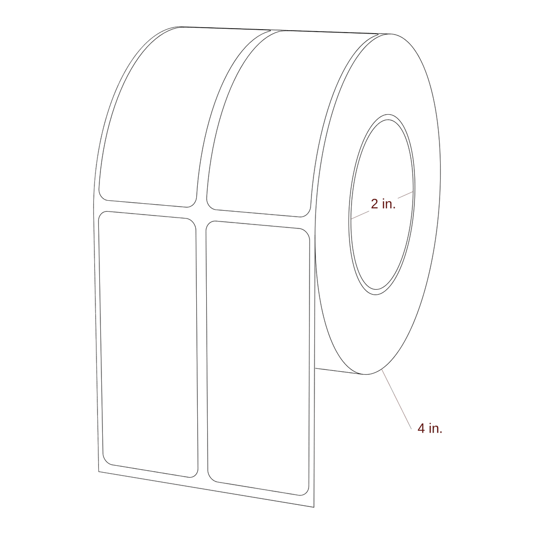 1.25" x 3" Inkjet Label Rolls | 2-Up | Fits Epson ColorWorks & Primera