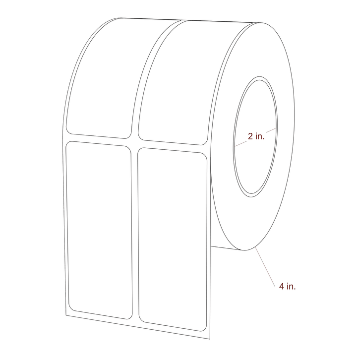 1.25" x 3" Inkjet Label Rolls | 2-Up | Fits Epson ColorWorks & Primera