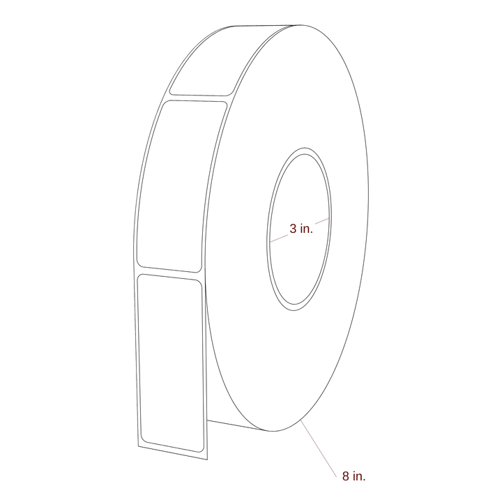 1.25" x 3" Inkjet Label Rolls | Fits Epson ColorWorks & Primera