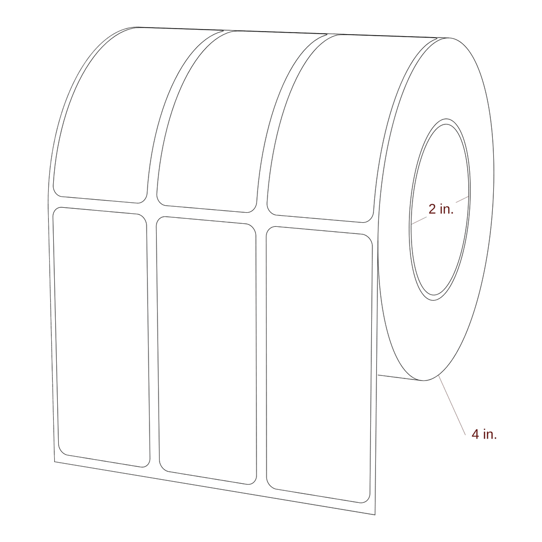 1.25" x 3" Inkjet Label Rolls | 3-Up | Fits Epson ColorWorks & Primera