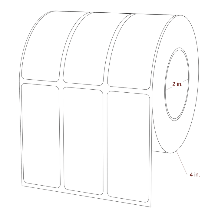 1.25" x 3" Inkjet Label Rolls | 3-Up | Fits Epson ColorWorks & Primera