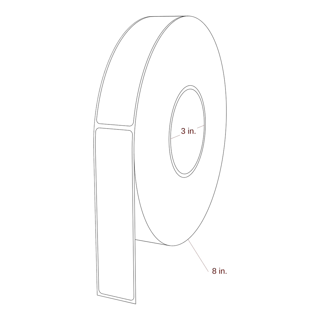 1.25" x 5.25" Inkjet Label Rolls | Fits Epson ColorWorks & Primera