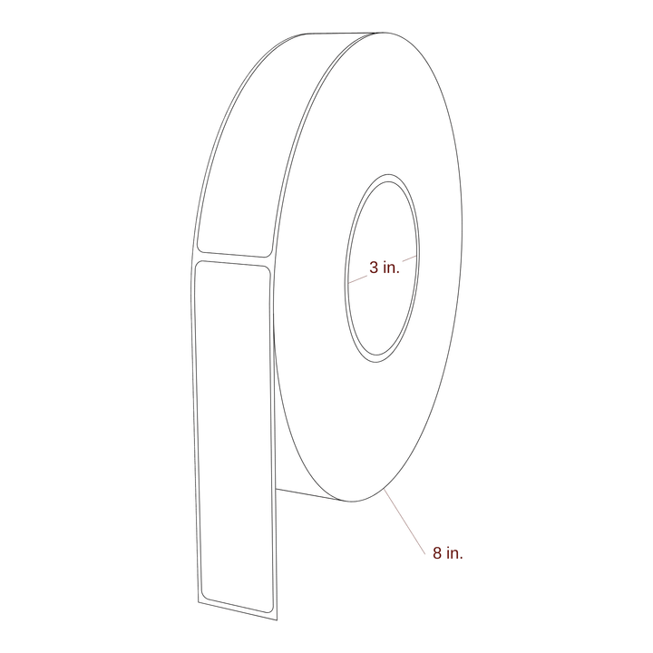 1.25" x 5.25" Inkjet Label Rolls | Fits Epson ColorWorks & Primera