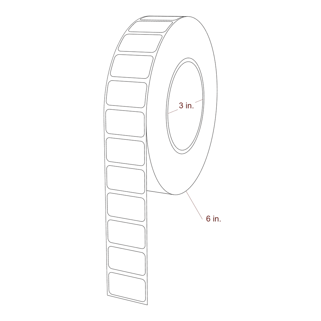 1.3125" x 0.75" Inkjet Label Rolls | Fits Epson ColorWorks & Primera