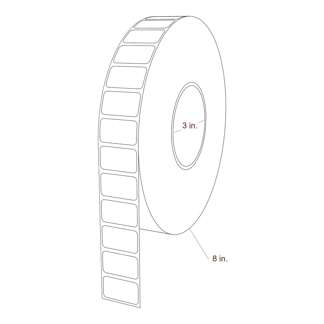 1.3125" x 0.75" Inkjet Label Rolls | Fits Epson ColorWorks & Primera