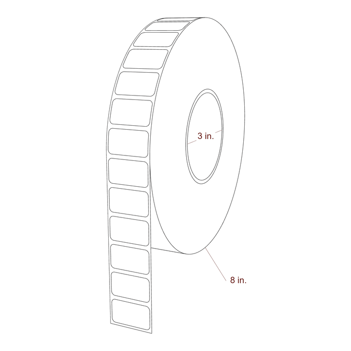 1.3125" x 0.75" Inkjet Label Rolls | Fits Epson ColorWorks & Primera