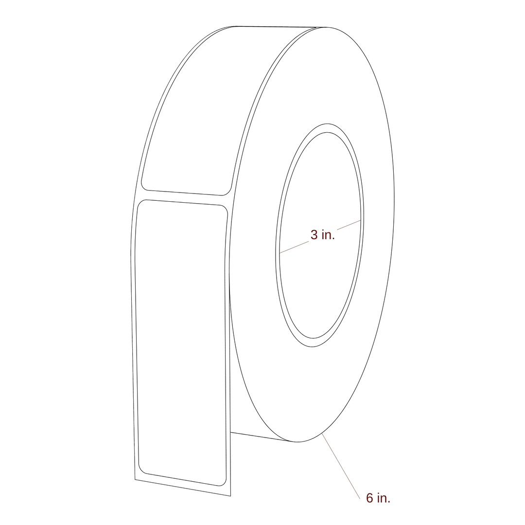 1.313" x 3.6875" Inkjet Label Rolls | Fits Epson ColorWorks & Primera