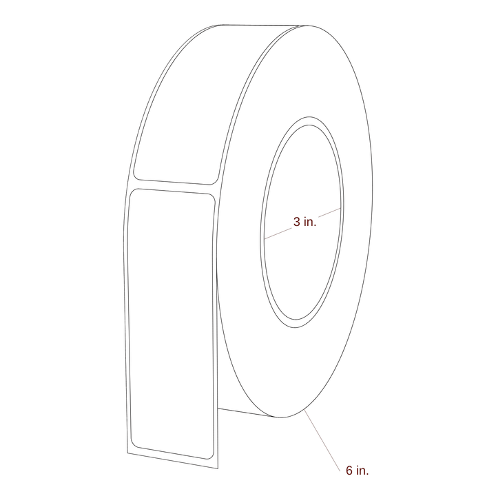 1.313" x 3.6875" Inkjet Label Rolls | Fits Epson ColorWorks & Primera