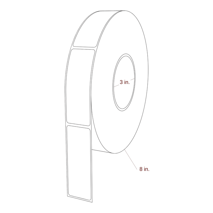 1.313" x 3.6875" Inkjet Label Rolls | Fits Epson ColorWorks & Primera