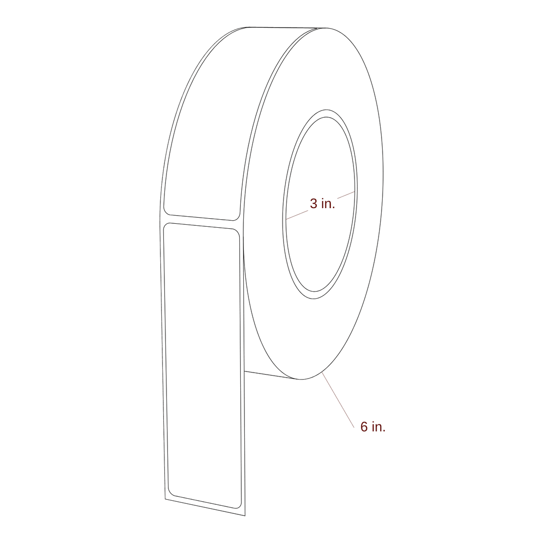 1.313" x 4.4375" Inkjet Label Rolls | Fits Epson ColorWorks & Primera