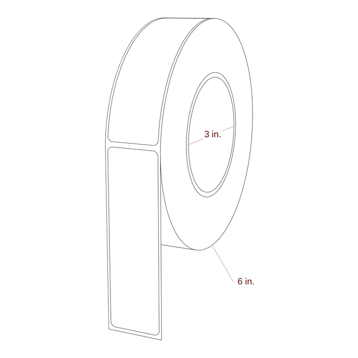 1.313" x 4.4375" Inkjet Label Rolls | Fits Epson ColorWorks & Primera