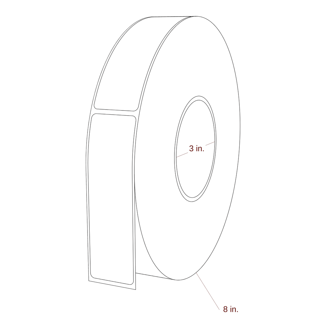 1.313" x 4.4375" Inkjet Label Rolls | Fits Epson ColorWorks & Primera