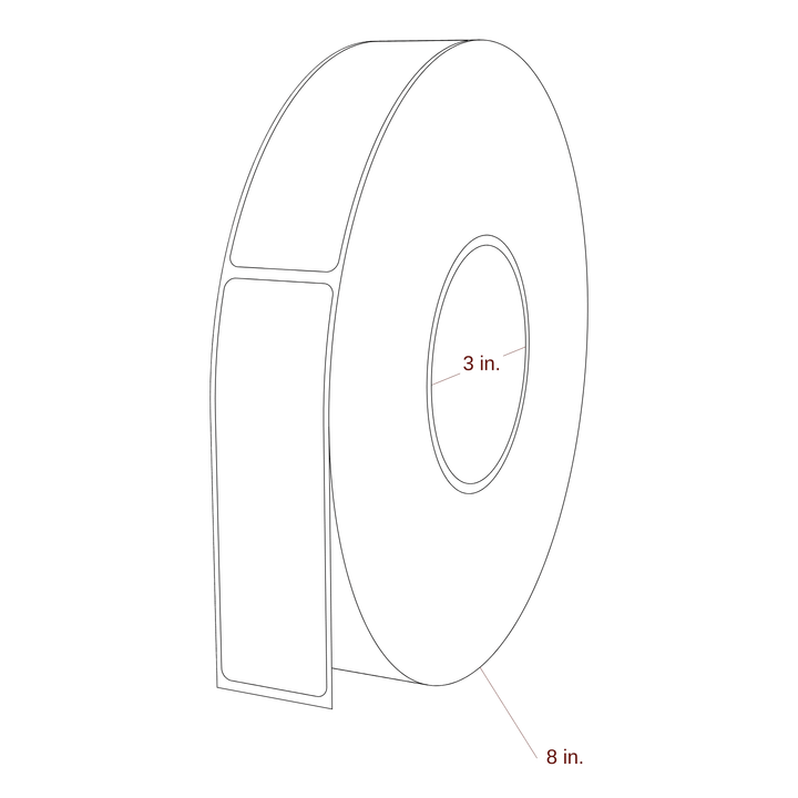 1.313" x 4.4375" Inkjet Label Rolls | Fits Epson ColorWorks & Primera
