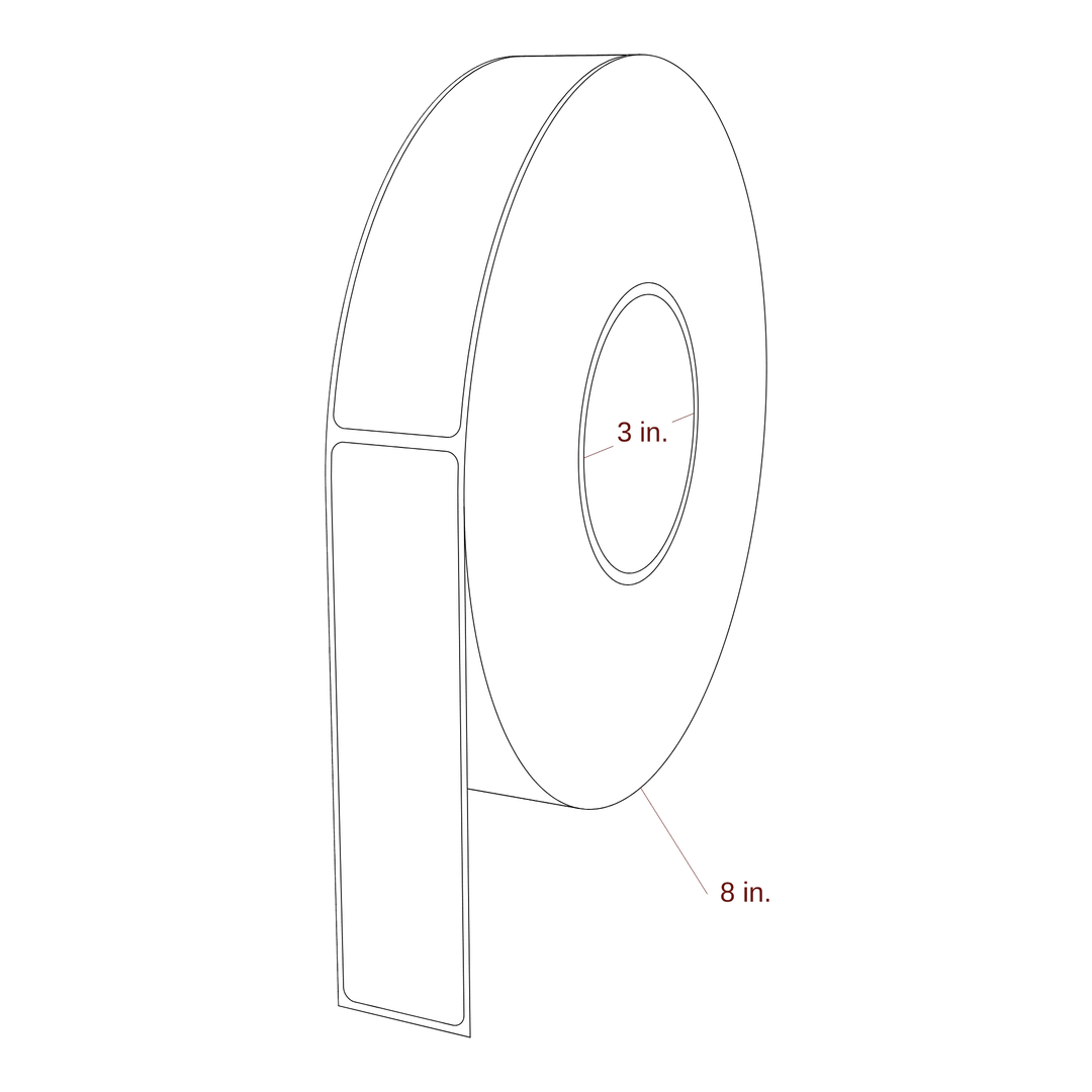 1.313" x 5.4375" Inkjet Label Rolls | Fits Epson ColorWorks & Primera