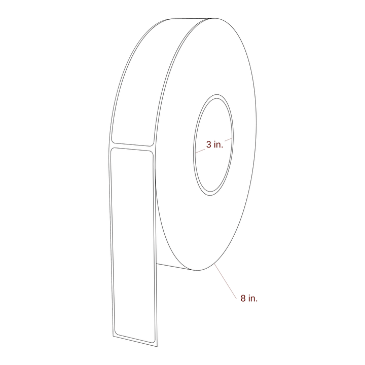 1.313" x 5.4375" Inkjet Label Rolls | Fits Epson ColorWorks & Primera