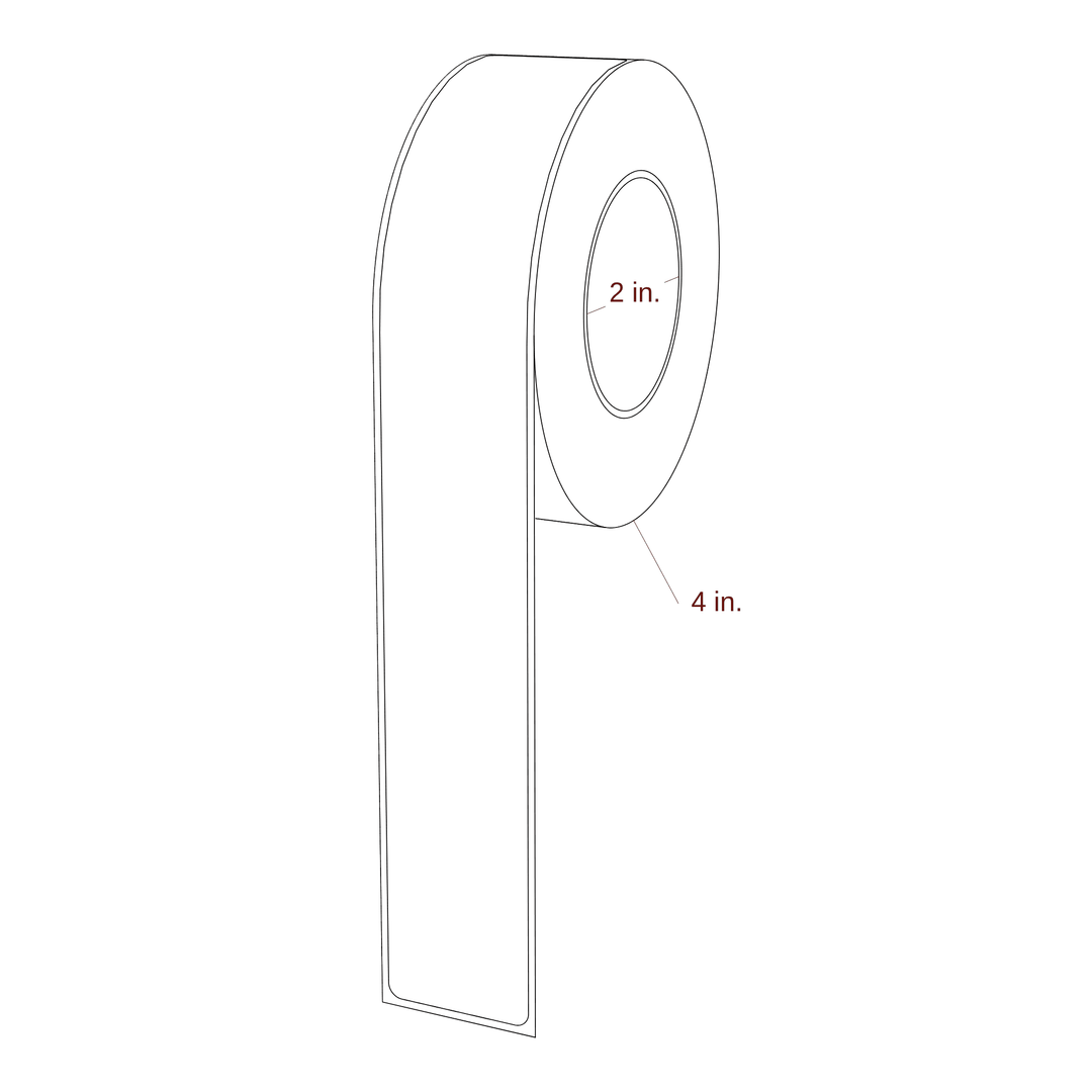 1.313" x 9" Rectangle Roll for Epson ColorWorks & Primera Printers; 1.313" x 9" Rectangle Label Diagram