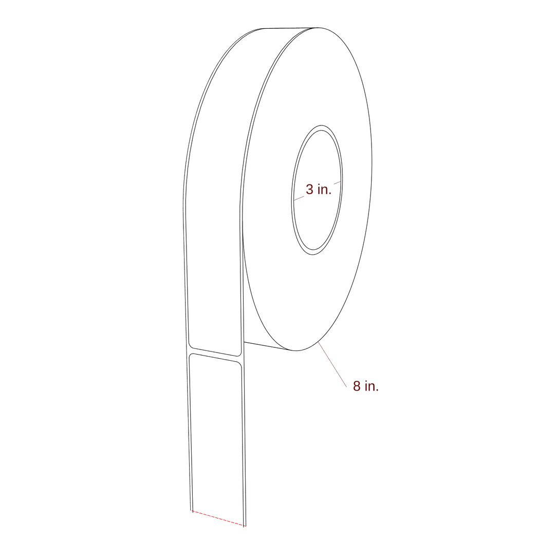 1.313" x 9" Inkjet Label Rolls | Fits Epson ColorWorks & Primera