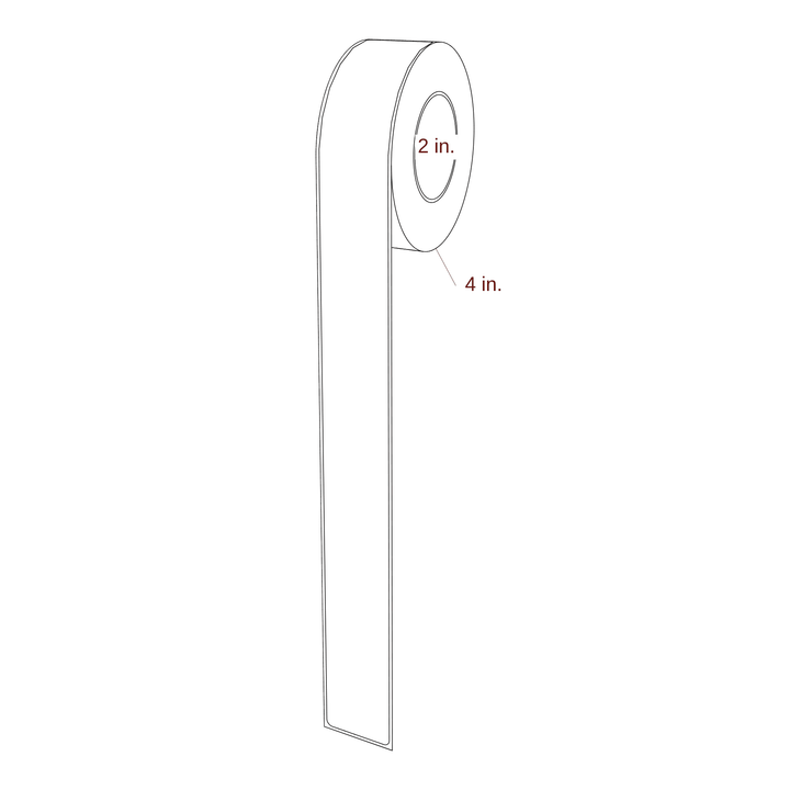 1.375" x 14.625" Rectangle Roll for Epson ColorWorks & Primera Printers; 1.375" x 14.625" Rectangle Label Diagram