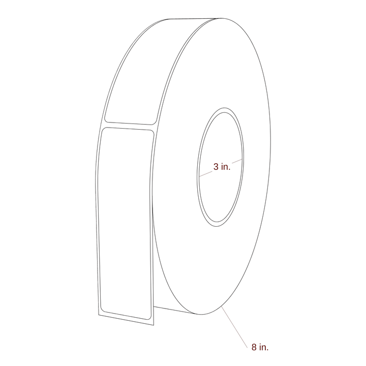 1.375" x 4.4375" Inkjet Label Rolls | Fits Epson ColorWorks & Primera