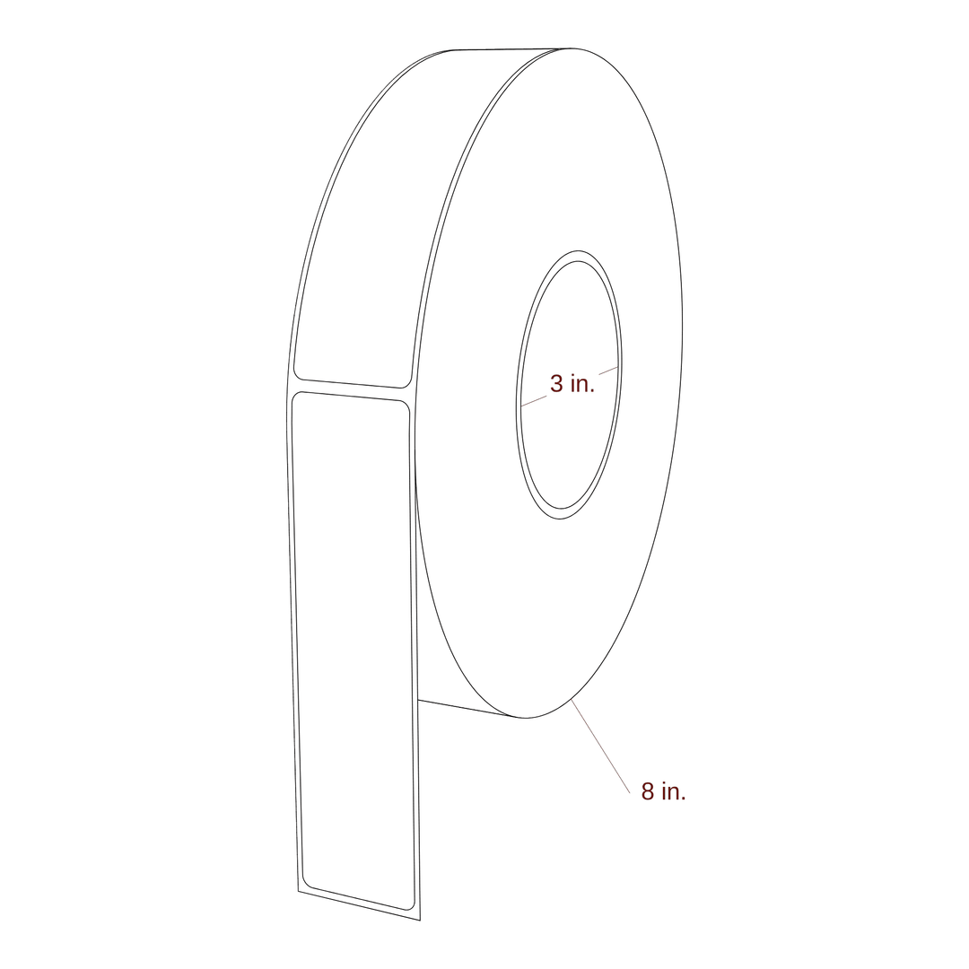 1.375" x 5.4375" Inkjet Label Rolls | Fits Epson ColorWorks & Primera