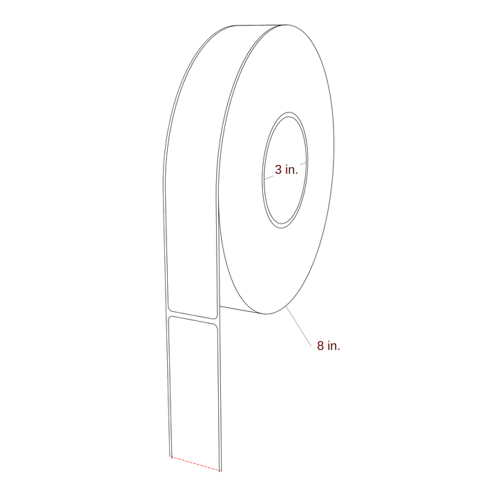 1.375" x 9" Inkjet Label Rolls | Fits Epson ColorWorks