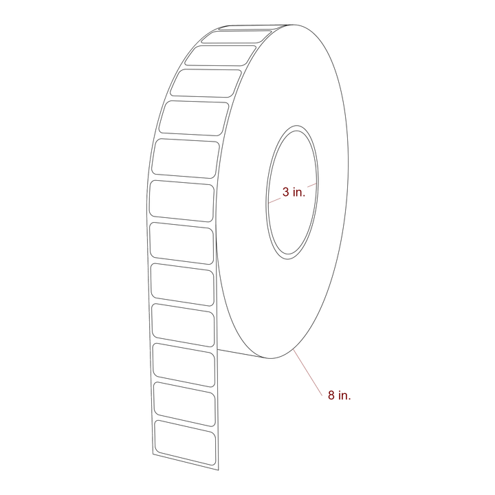 1.5" x 0.75" Inkjet Label Rolls | Fits Epson ColorWorks & Primera