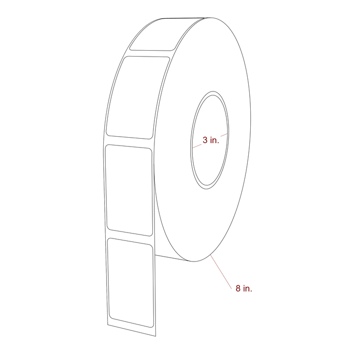 1.5" x 2.5" Inkjet Label Rolls | Fits Epson ColorWorks & Primera