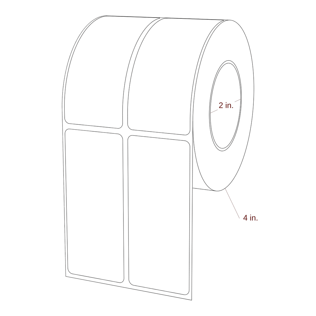1.5" x 3.5" Inkjet Label Rolls | 2-Up | Fits Epson ColorWorks & Primera