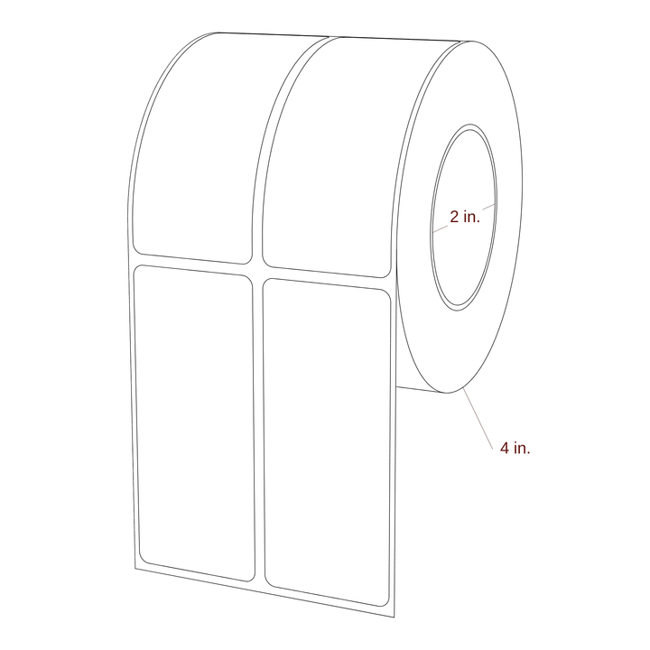1.5" x 3.5" Inkjet Label Rolls | 2-Up | Fits Epson ColorWorks & Primera