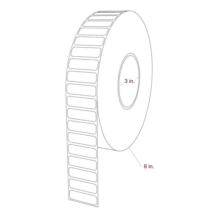 1.625" x 0.5" Inkjet Label Rolls | Fits Epson ColorWorks & Primera