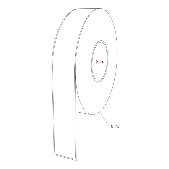 1.625" x 12" Inkjet Label Rolls | Fits Epson ColorWorks & Primera