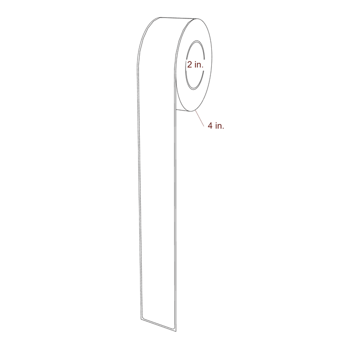 1.625" x 14.625" Rectangle Roll for Epson ColorWorks & Primera Printers; 1.625" x 14.625" Rectangle Label Diagram