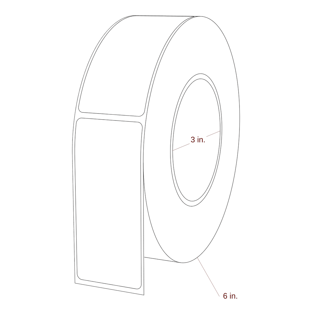 1.625" x 3.6875" Inkjet Label Rolls | Fits Epson ColorWorks & Primera