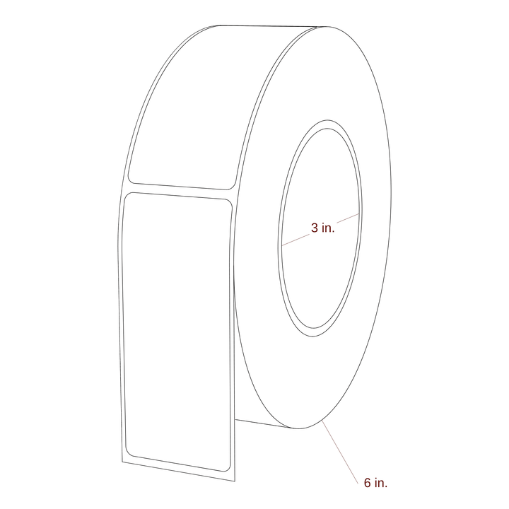1.625" x 3.6875" Inkjet Label Rolls | Fits Epson ColorWorks & Primera