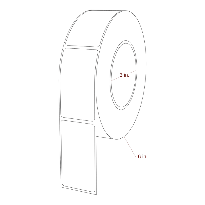 1.625" x 3" Inkjet Label Rolls | Fits Epson ColorWorks & Primera