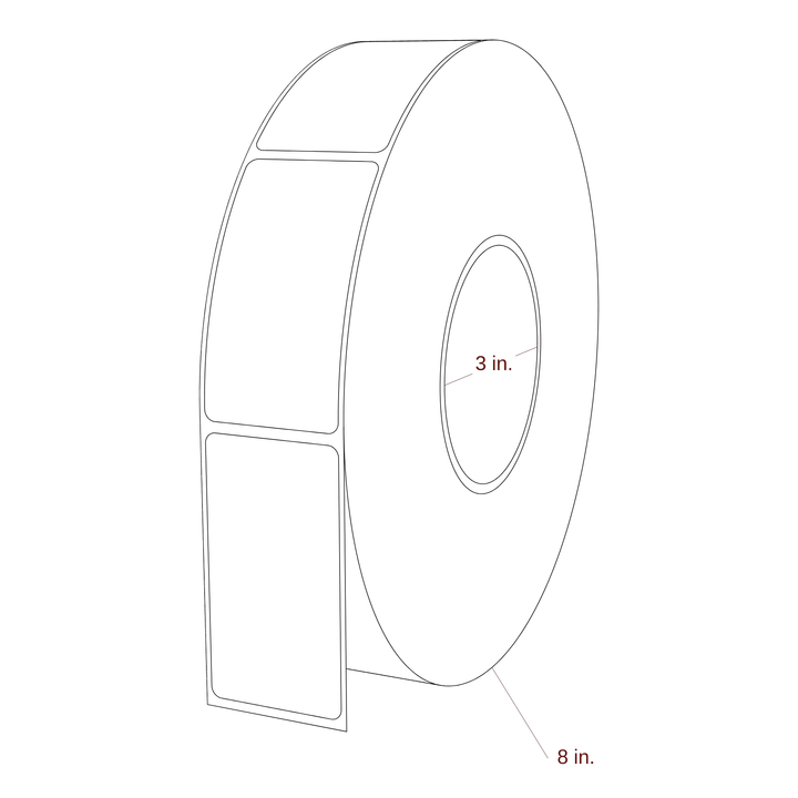 1.625" x 3" Inkjet Label Rolls | Fits Epson ColorWorks & Primera
