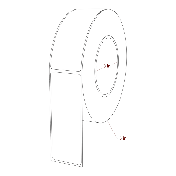 1.625" x 4.4375" Inkjet Label Rolls | Fits Epson ColorWorks & Primera