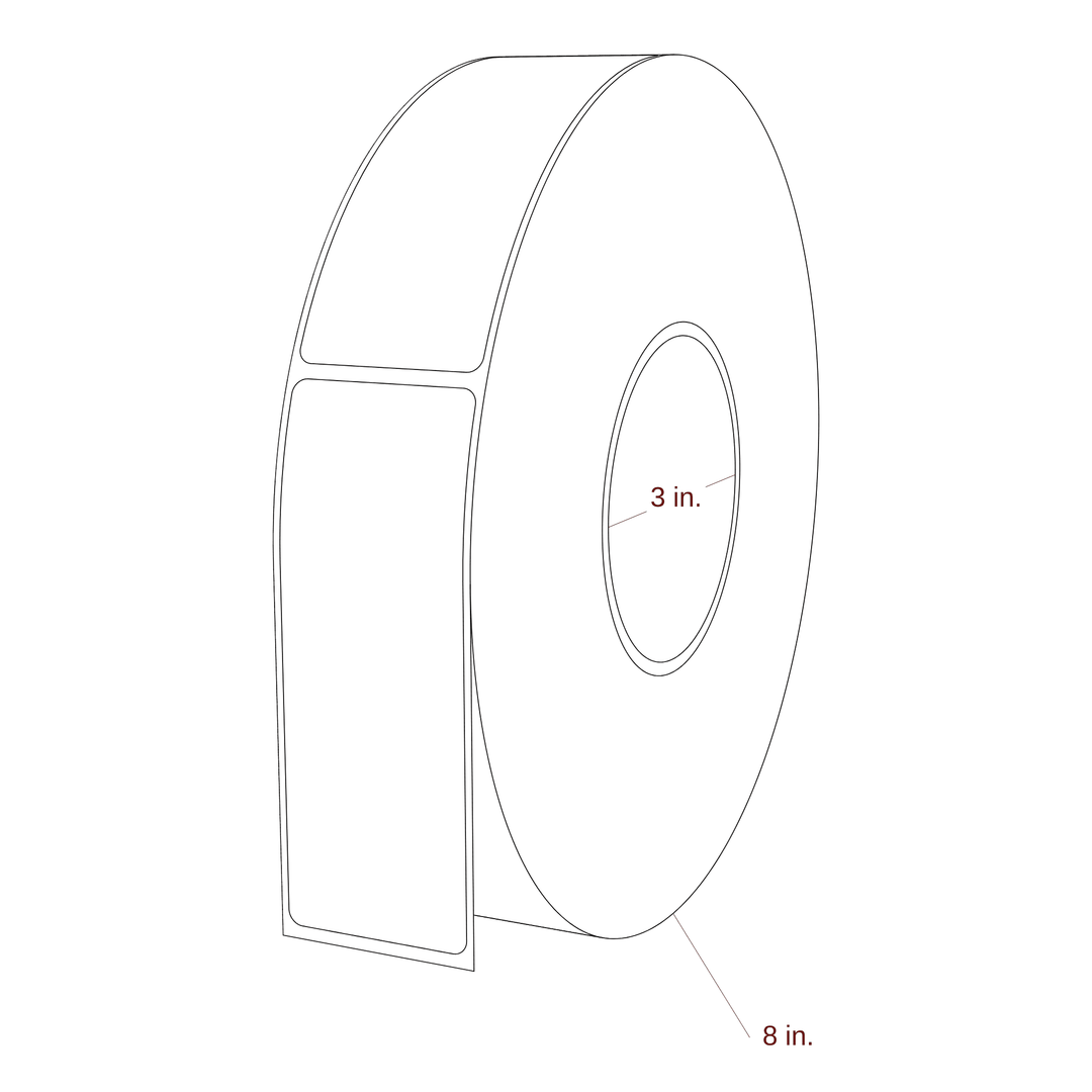 1.625" x 4.4375" Inkjet Label Rolls | Fits Epson ColorWorks & Primera