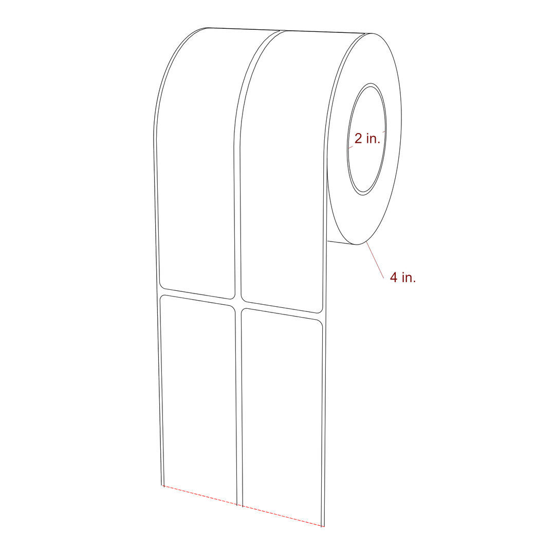 1.625" x 6" Inkjet Label Rolls | 2-Up | Fits Epson ColorWorks & Primera