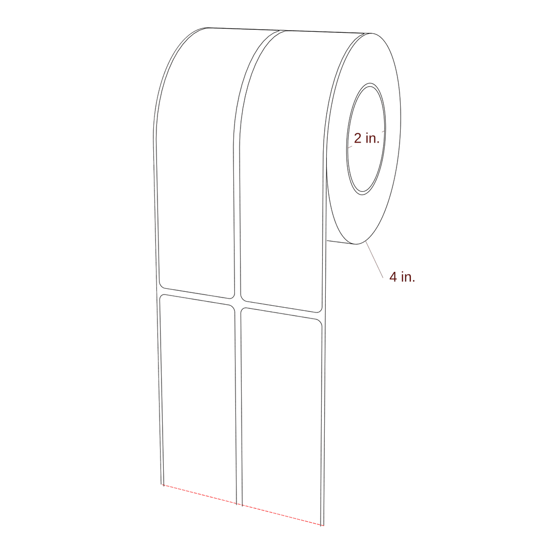 1.625" x 6" Inkjet Label Rolls | 2-Up | Fits Epson ColorWorks & Primera